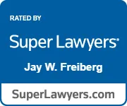 Logo designating Jay as chosen for the SuperLawyers list