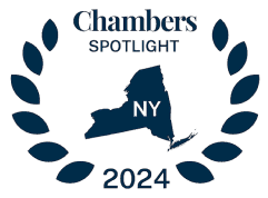 Logo for the Chambers Spotlight of Elman Freiberg PLLC, 2024, State of New York.